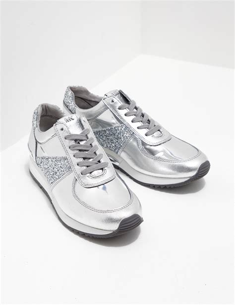 michael kors silver sneakers